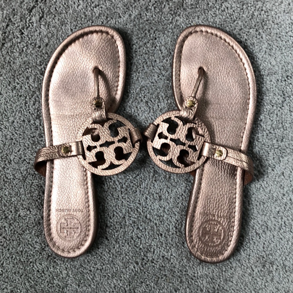 Tory Burch copper sandals size 10